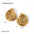 Stainless Steel Earrings in Gold-Tone — Contemporary Edit styled for independent jewelry boutiques