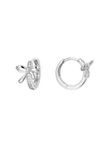 14K Gold-Plated 925 Sterling Silver Bow Stud Earrings — close-up detail — jewelry finish and design detail
