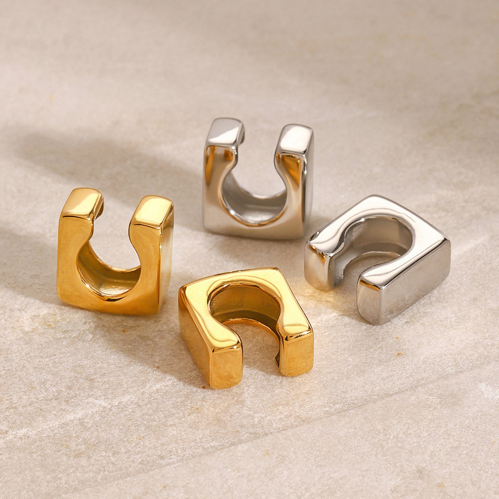 Stainless Steel Geometric Earrings Ear Bone Clip Ear Jewelry earring