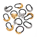 2H Stainless Steel Hair Tie Hair Accessory Hair Rope Ponytail Elastic Hair Band Hair Ornament
