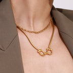 Necklace Non-Fading Jewelry gold Clavicle Chain Stainless Steel Accessories