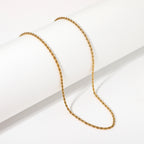 2H New Fashionable Necklace 18K Gold-plated Stainless Steel Necklace Jewelry gold Fine Chain Necklace Neck Chain