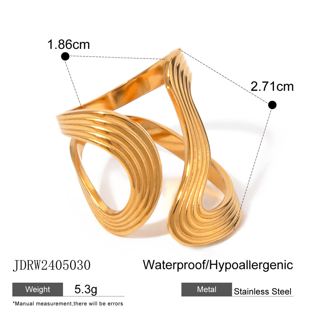 Ring Women's Design Stainless Steel Jewelry Non-Fading Jewelry rings