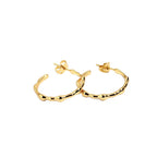 Ancient Style Exaggerated Hoop Earrings for Women Irregular Vintage Earrings 14K Gold-plated Smooth Earrings Jewelry