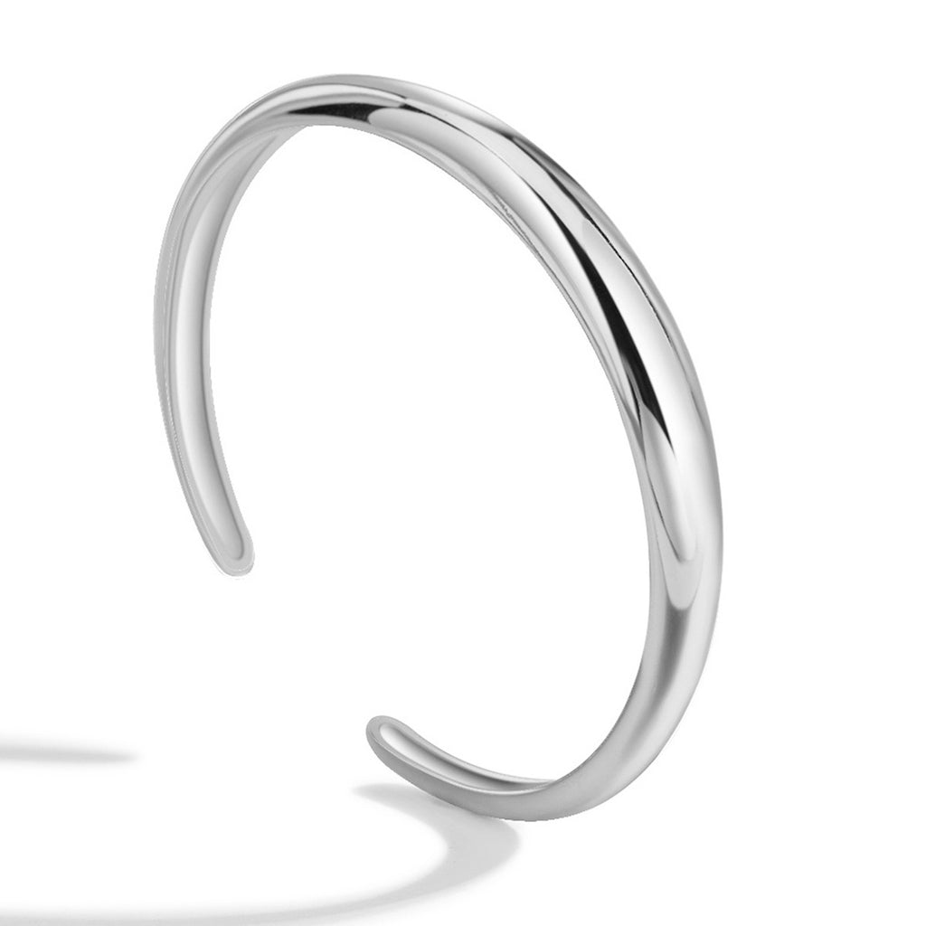 B0043 gold Glossy Open Bracelet for Women Heavy Metal Feel Fashion Jewelry