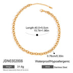 Multi-layer Stacked Necklace Collarbone Chain Stainless Steel Jewelry Non-fading