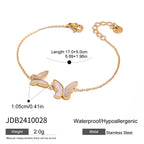 Stainless Steel Shell Butterfly Bracelet Bracelet for Women bracelet