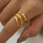 2H Jewelry Stainless Steel Ring Non-Fading Jewelry Ring rings