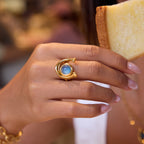 2H Original Equestrian Series Resin Ring Non-Fading Stainless Steel Product