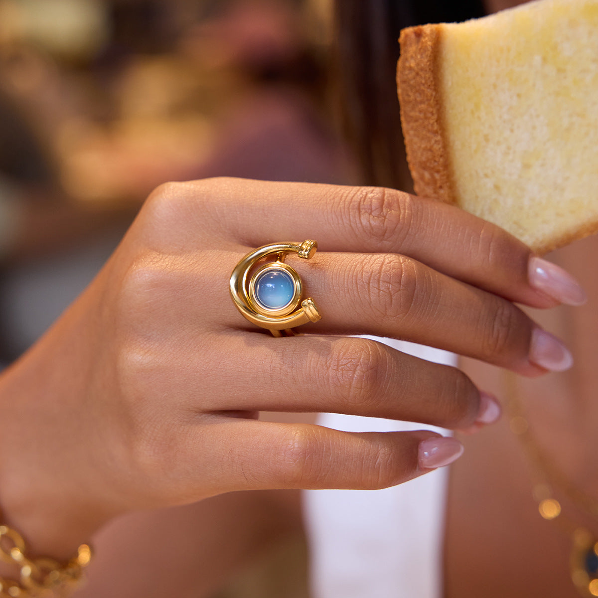 2H Original Equestrian Series Resin Ring Non-Fading Stainless Steel Product