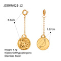 Gold-Plated Stainless Steel Pendant Necklace — Luminous Finish — plating detail — jewelry finish and design detail