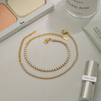 Stainless Steel Zircon Stacking Bracelet Jewelry Non-Fading