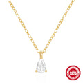 925 Sterling Silver Water Drop Diamond Collarbone Necklace — collection product image 06
