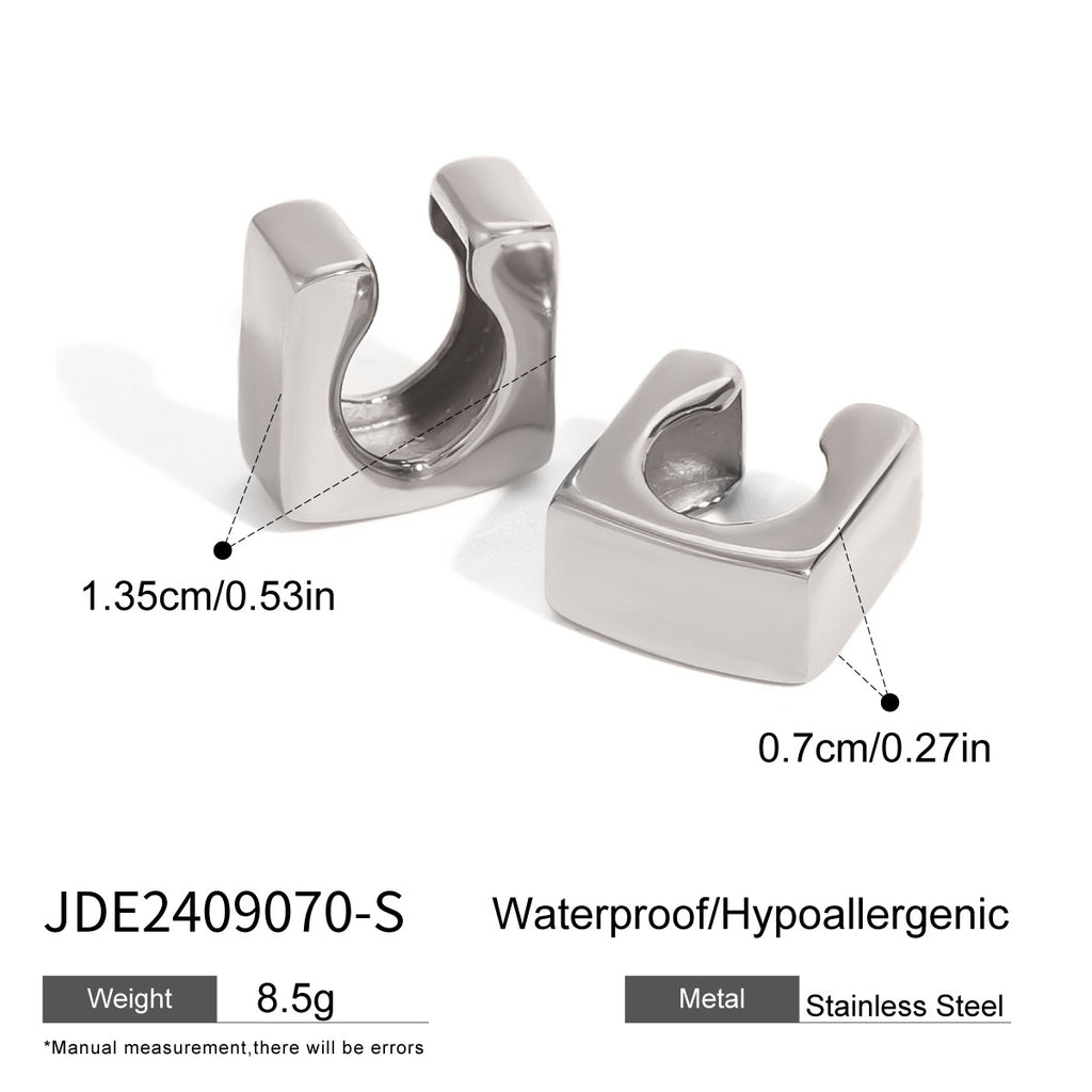 Stainless Steel Geometric Earrings Ear Bone Clip Ear Jewelry earring