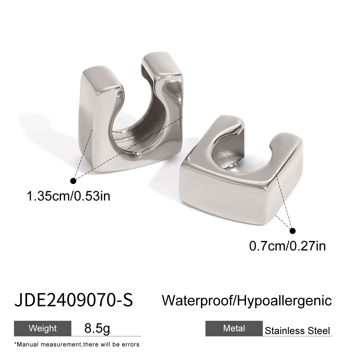 Stainless Steel Geometric Earrings Ear Bone Clip Ear Jewelry earring