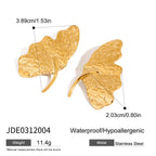 2H Stainless Steel Stud Earrings Ring Design Jewelry earrings