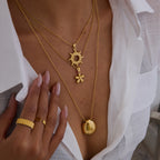 18k Gold Stainless Steel Necklace Simple Non-Fading Jewelry Accessories