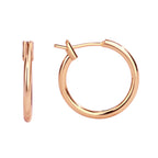 E0307 Simple Round Small Hoop Earrings20mm New Glossy Earrings Ear Clips Hoop Ornament Women
