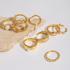 2H Stainless Steel Pearl Ring Ring Jewelry Does Not Fade rings