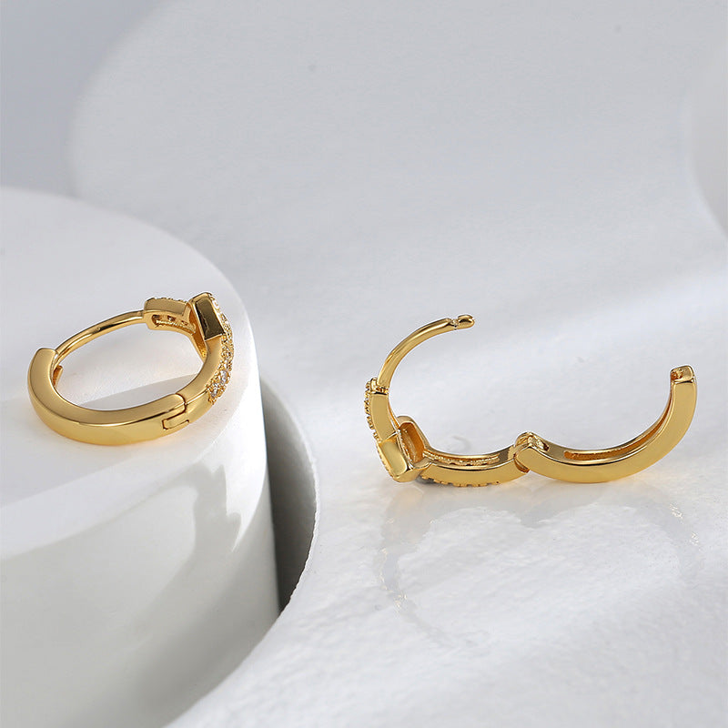 E0606 Fashion Design New Earrings for Women Devil's Eye Zirconia Earrings