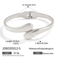 Modern Gold-Plated Stainless Steel Bracelet — Defined Silhouette — jewelry construction