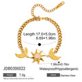 Gold-Plated Stainless Steel Sunburst Bracelet — product styling