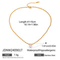 18K Gold-Tone Stainless Steel Angel Wing Necklace with a refined design profile