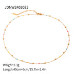 Shell Necklace Beach Vacation Collarbone Chain Stainless Steel Jewelry