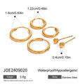 Pearl Stainless Steel Gold-Plated Earrings — additional angle — jewelry finish and design detail
