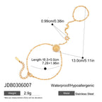 2H Stainless Steel Sun Finger Bracelet Jewelry Non-Fading Accessories for Women