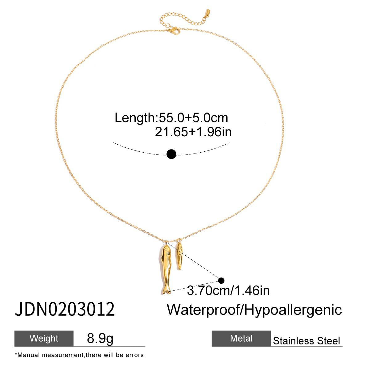 2H Stainless Steel Necklace Accessories Women's Design Sense Summer Jewelry Choker