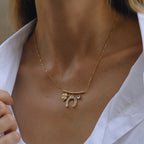 Zircon Necklace Oil Drop Earrings Horseshoe Series Bracelet Stainless Steel Jewelry