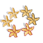 2H Oil Drop Flower Earrings Exaggerated Ear Jewelry Stainless Steel Accessories Earrings