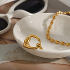 2H Ring Style Finger Ring 18k Gold rings Stainless Steel Jewelry