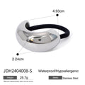 Twisted Stainless Steel Hair Tie Gold-Plated — alternate product view — jewelry finish and design detail