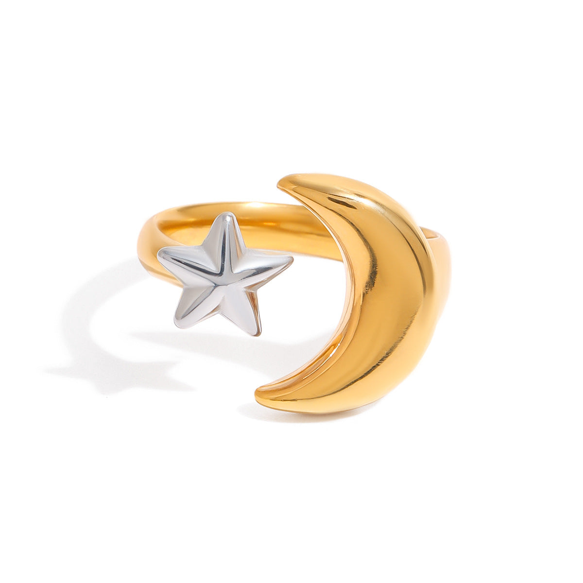 2H Star Ring Women's Design Ring Stainless Steel Non-Fading ring