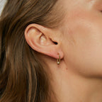 E0399 Simple Elegant Fashion Irregular Earrings for Women with Design Sense and Pearl Beads