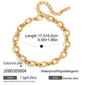Chain Stainless Steel Bracelet in 18K Gold-Plated — Modern Edit — additional design view — jewelry finish and design detail