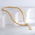 B0181 Fashion Design Bracelet for Women Brass Gold-Plated Hemp Rope Chain Simple