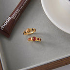 Tiger Eye Stone Ring Non-Fading Stainless Steel Agate Jewelry for Women rings