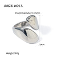 Minimalist Stainless Steel Gold-Plated Ring — finish and profile — jewelry finish and design detail