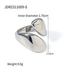Minimalist gold Steel Color Series Stainless Steel Plain Ring Jewelry