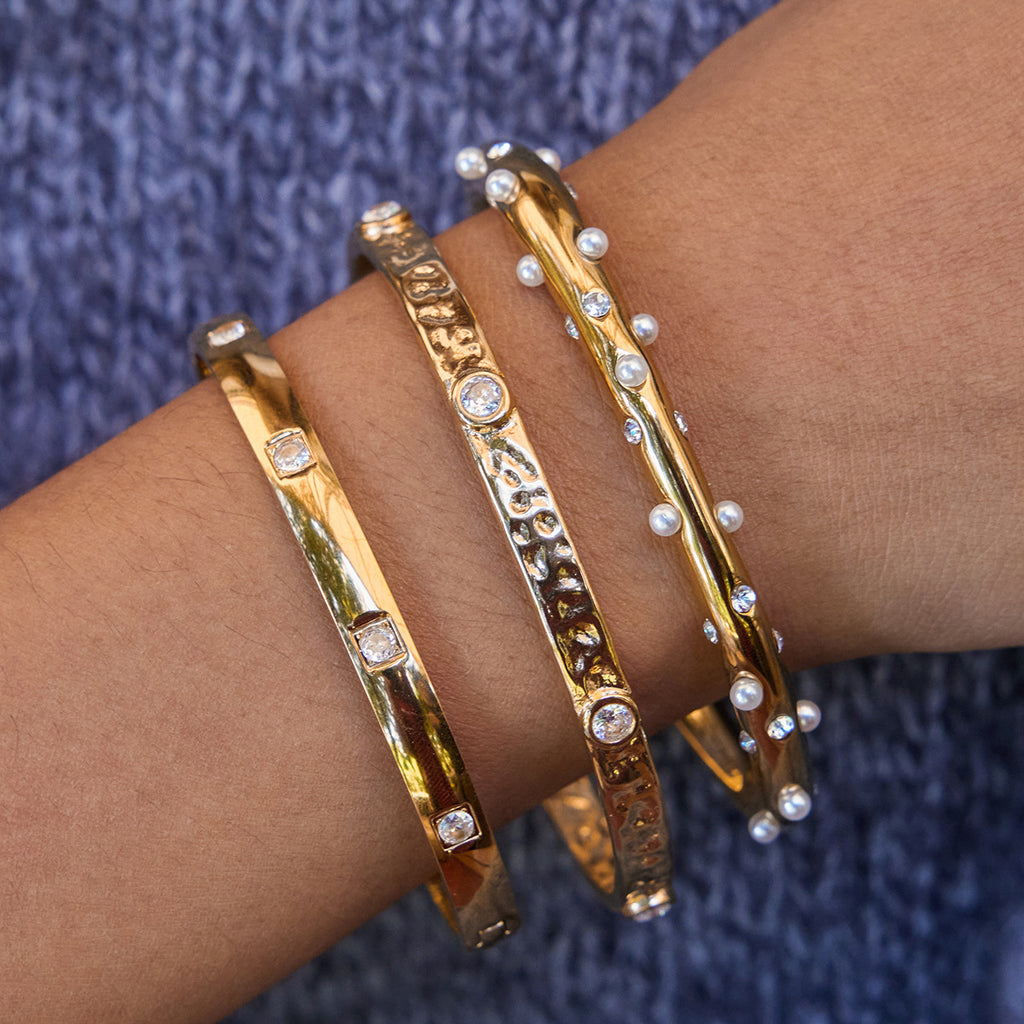 2H Zircon Bracelet Does Not Fade18k Gold Stainless Steel Jewelry Accessories