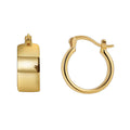 Gold-Plated Brass Minimalist Earrings — Curated Style in a gold-tone brass finish