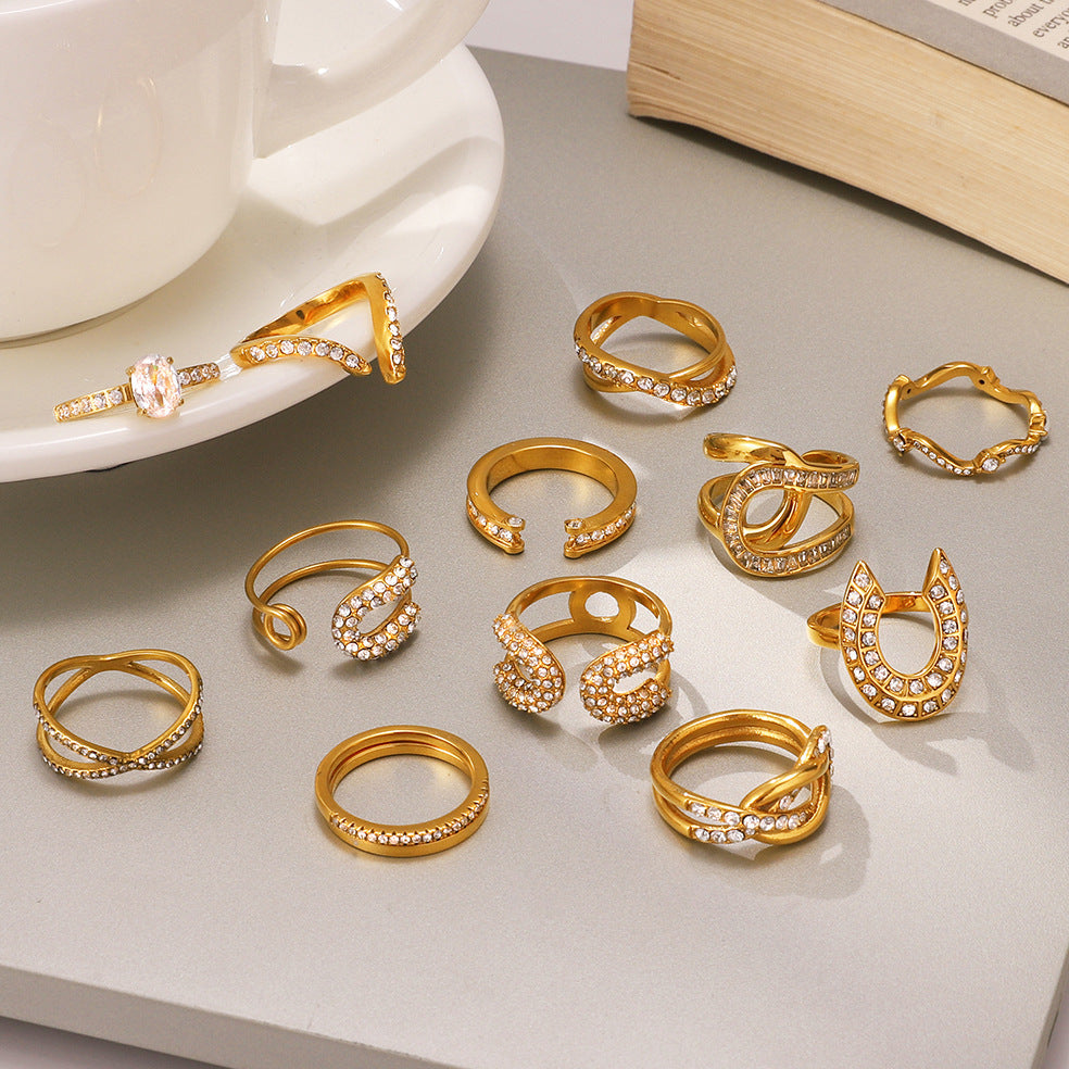 Zirconia Ring Non-Fading Jewelry for Women rings