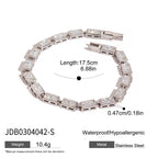 Stainless Steel Zircon Bracelet Jewelry for Women18k Gold