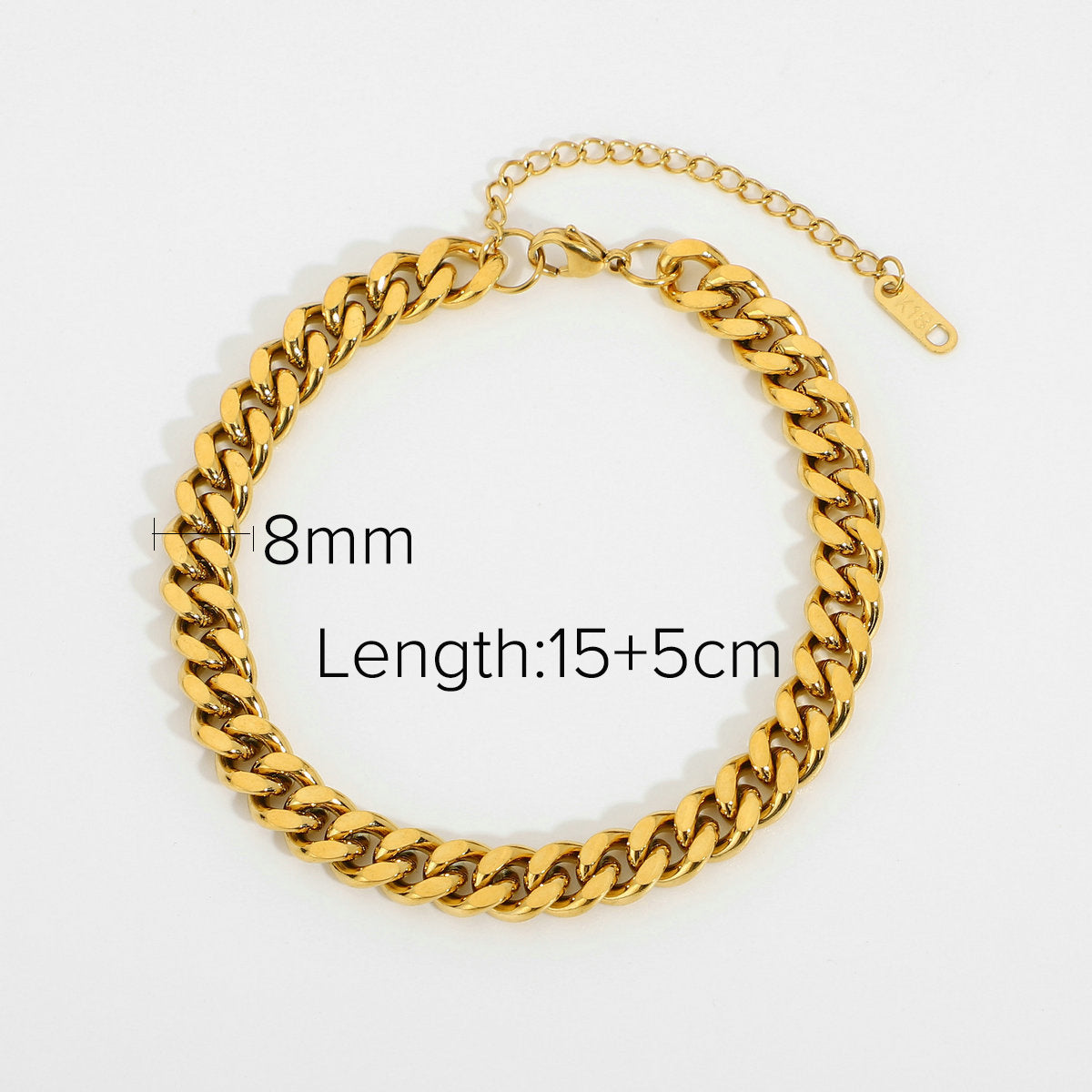 Stainless Steel Cuban Bracelet Jewelry electroplated non-fading bracelet for women