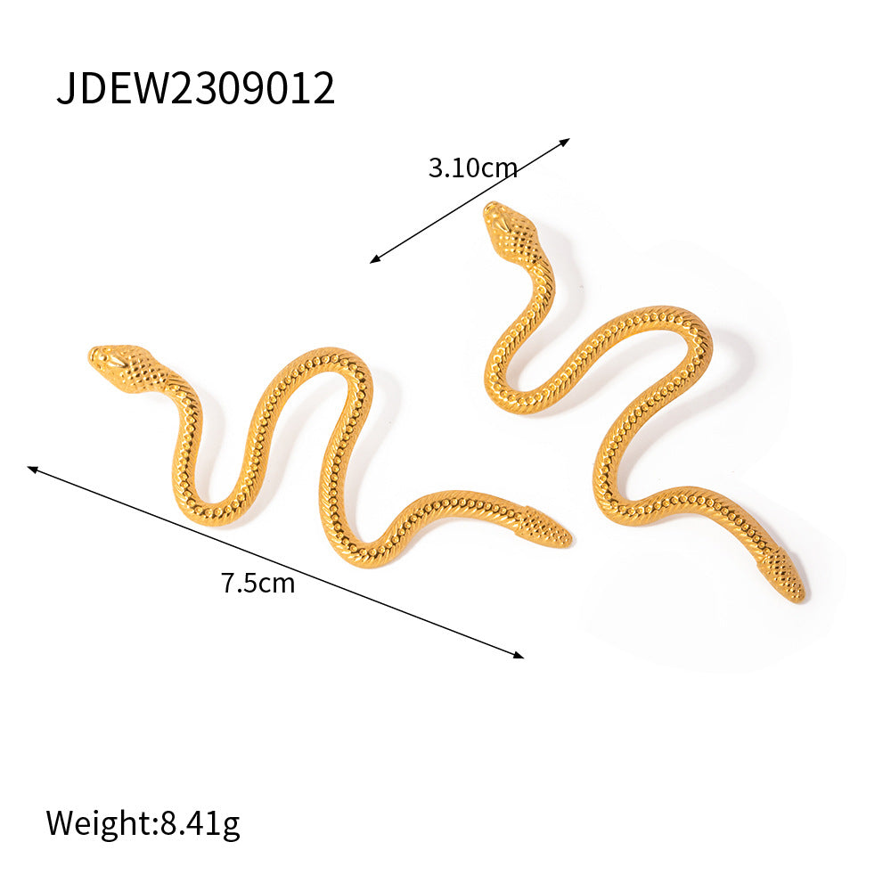 Water Drop Earrings Front and Back Style Earrings Non-Fading Ear Jewelry Stainless Steel Accessories