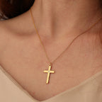 N0311 Personalized Cross Necklace American Style Men's Versatile Hip-Hop Cuban Pendant