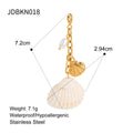 Gold-Plated Stainless Steel Pendant Necklace — Luminous Finish — additional product detail 26 — jewelry finish and design detail